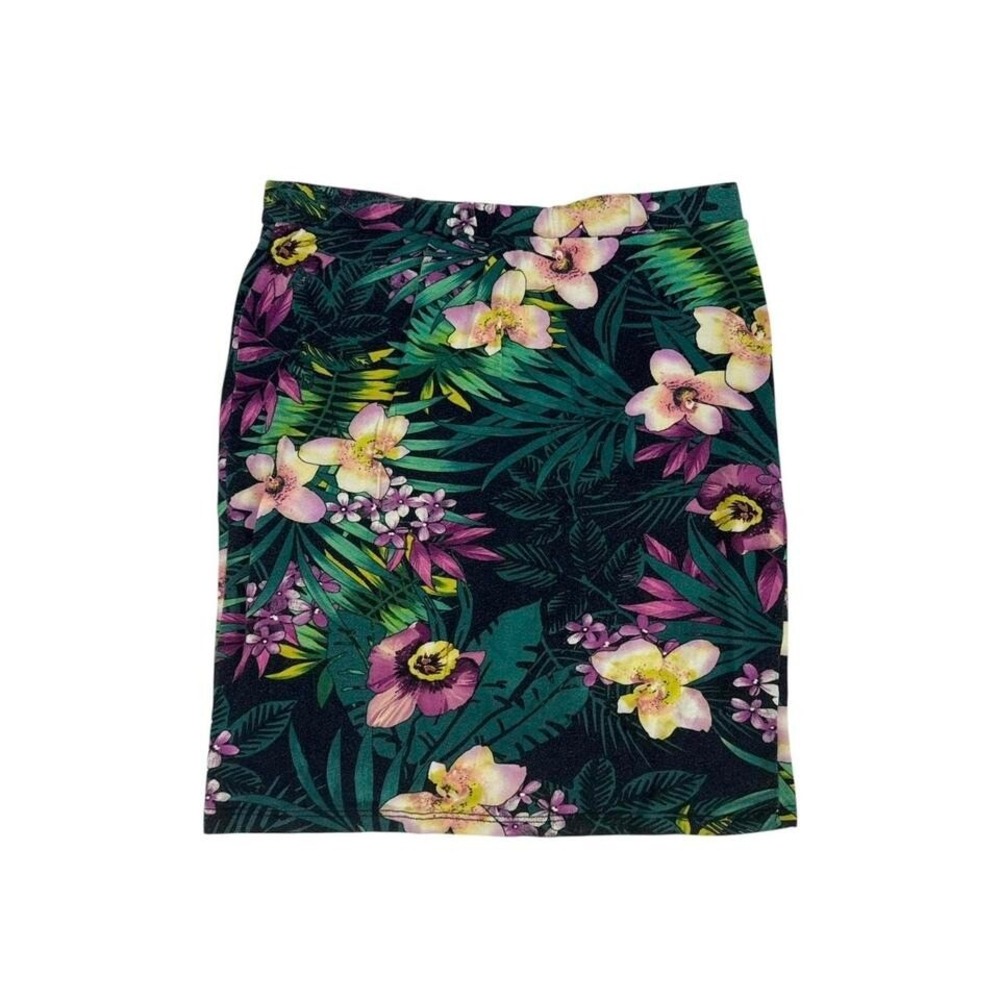 vintage floral skirt timing 28 midi tropical boho beach summer orchid flower